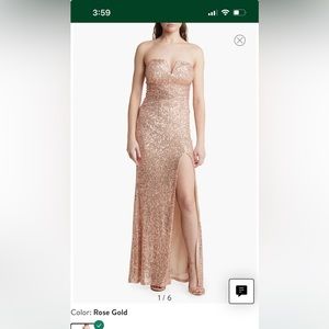 Sequin holiday dress full length